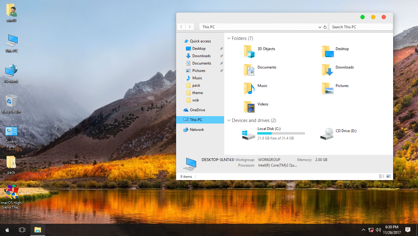 download macos high sierra windows